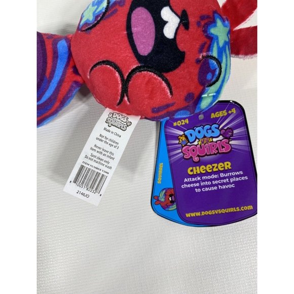 Dogs Vs Squirls Mini Plush Cheezer Squirls #024 New - Picture 4 of 13